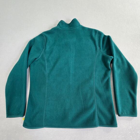 Made for Life Womens Green Full Zip Long Sleeve Fleece Jacket with Pockets Large - Picture 3 of 14